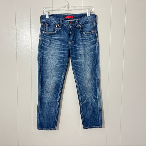 RED CARD Cropped Jeans Blue  Size 24 - Picture 1 of 9